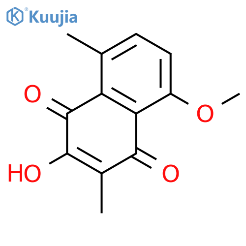 1,4-Naphthalenedione, 2-hydroxy-5-methoxy-3,8-dimethyl- structure