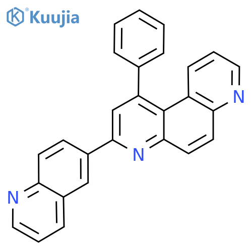 1-Phenyl-3-(quinolin-6-yl)-4,7-phenanthroline structure