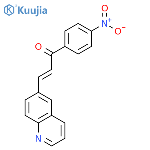 2-Propen-1-one, 1-(4-nitrophenyl)-3-(6-quinolinyl)- structure