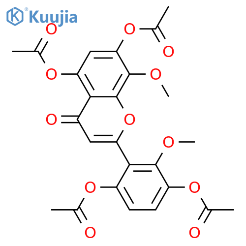 Viscidulin III tetraacetate structure