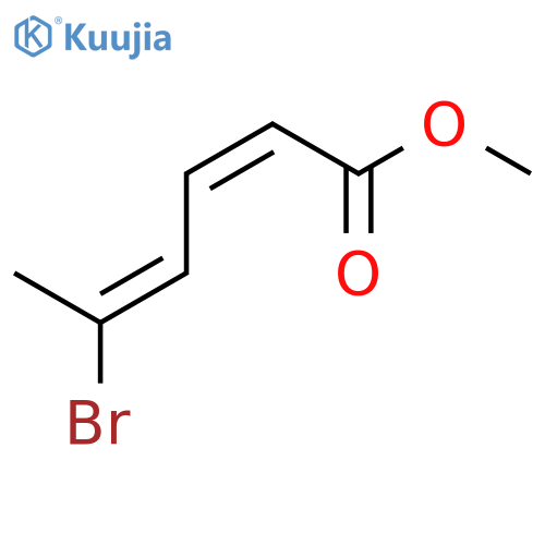 2,4-Hexadienoic acid, 5-bromo-, methyl ester, (Z,E)- structure
