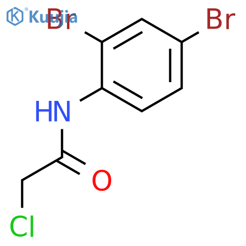 2-chloro-N-(2,4-dibromophenyl)acetamide structure
