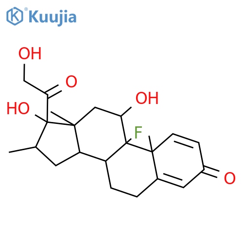 (8S,10S,13S,14S,17R)-9-fluoro-11,17-dihydroxy-17-(2-hydroxyacetyl)-10,13,16-trimethyl-6,7,8,11,12,14,15,16-octahydrocyclopenta[a]phenanthren-3-one structure