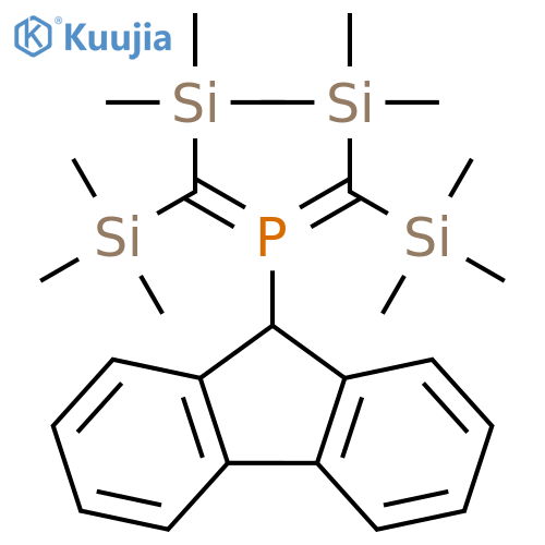 Phosphorane, bis[bis(trimethylsilyl)methylene]-9H-fluoren-9-yl- structure