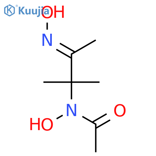 Acetamide, N-hydroxy-N-[2-(hydroxyimino)-1,1-dimethylpropyl]- structure