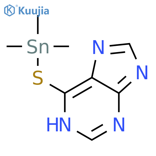 1H-Purine, 6-[(trimethylstannyl)thio]- structure