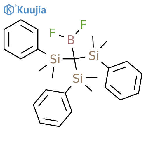 Borane, difluoro[tris(dimethylphenylsilyl)methyl]- structure