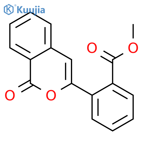 Methyl 2-(1-oxo-1H-2-benzopyran-3-yl)benzoate structure