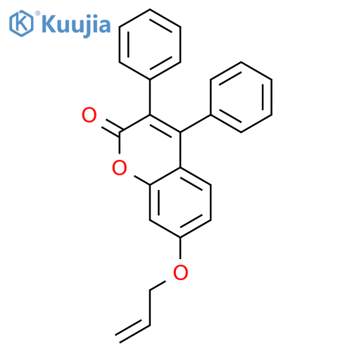 2H-1-Benzopyran-2-one, 3,4-diphenyl-7-(2-propenyloxy)- structure