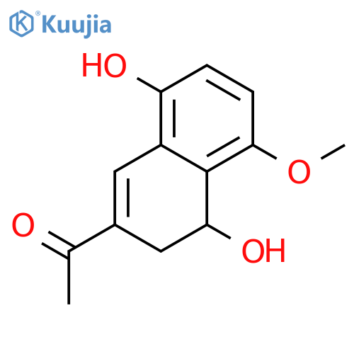 Ethanone, 1-(3,4-dihydro-4,8-dihydroxy-5-methoxy-2-naphthalenyl)- structure