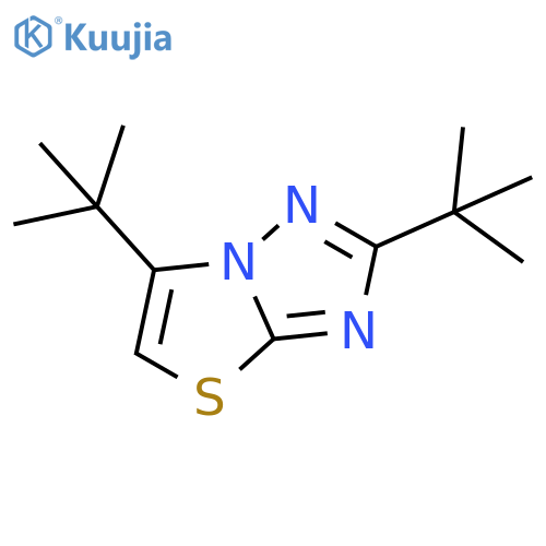 Thiazolo[3,2-b][1,2,4]triazole, 2,6-bis(1,1-dimethylethyl)- structure