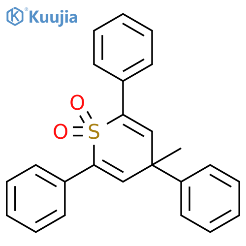 4H-Thiopyran, 4-methyl-2,4,6-triphenyl-, 1,1-dioxide structure