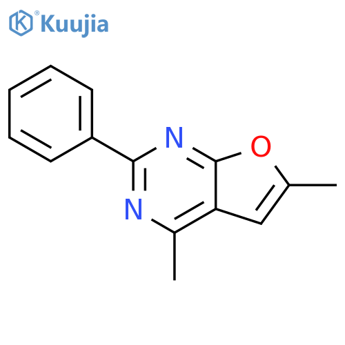 4,6-dimethyl-2-phenylfuro2,3-dpyrimidine structure