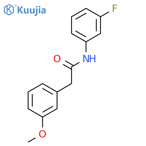 Benzeneacetamide, N-(3-fluorophenyl)-3-methoxy- structure