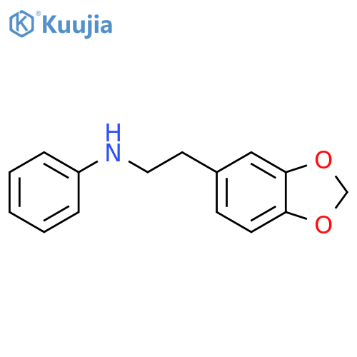 1,3-Benzodioxole-5-ethanamine, N-phenyl- structure