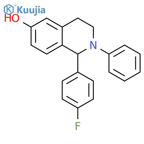 6-Isoquinolinol, 1-(4-fluorophenyl)-1,2,3,4-tetrahydro-2-phenyl- structure