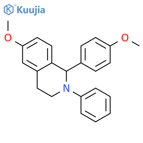 6-methoxy-1-(4-methoxyphenyl)-2-phenyl-1,2,3,4-tetrahydroisoquinoline structure