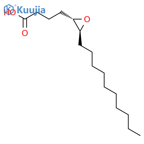 Oxiranebutanoic acid, 3-decyl-, (2S-trans)- structure