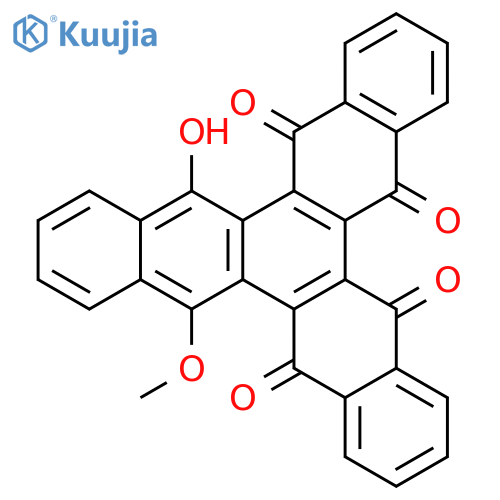 5,6,11,18-Trinaphthylenetetrone, 12-hydroxy-17-methoxy- structure