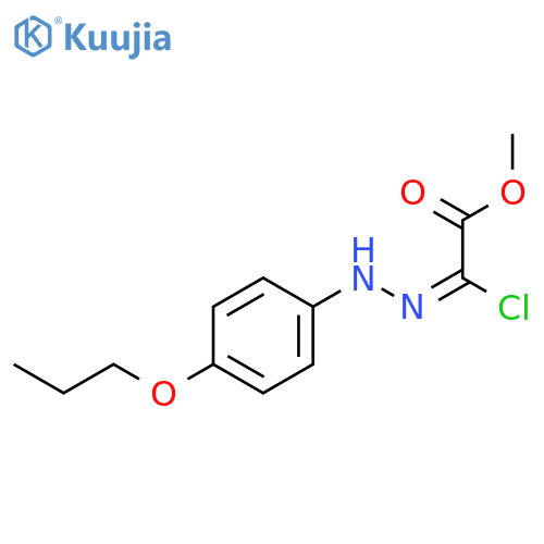 methyl (2Z)-chloro[2-(4-propoxyphenyl)hydrazinylidene]ethanoate structure