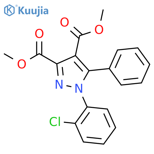 dimethyl 1-(2-chlorophenyl)-5-phenyl-1H-pyrazole-3,4-dicarboxylate structure