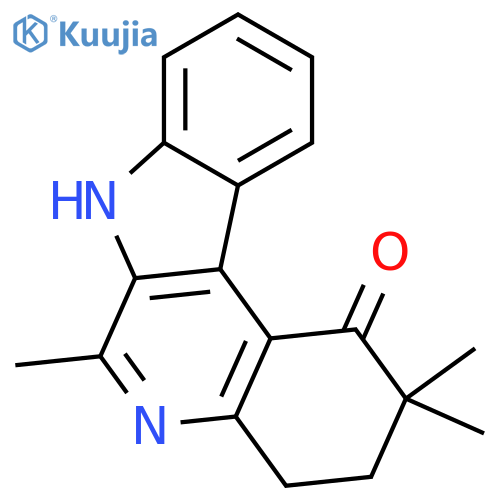 1H-Indolo[2,3-c]quinolin-1-one,2,3,4,7-tetrahydro-3,3,6-trimethyl- structure