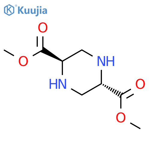 2,5-Piperazinedicarboxylic acid, dimethyl ester, trans- structure
