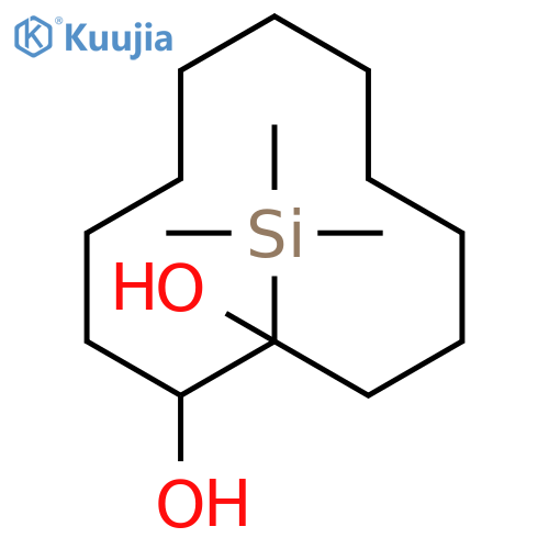 1,2-Cyclododecanediol, 1-(trimethylsilyl)- structure