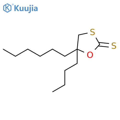 1,3-Oxathiolane-2-thione, 5-butyl-5-hexyl- structure