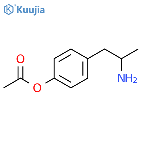 Phenol, 4-(2-aminopropyl)-, 1-acetate structure