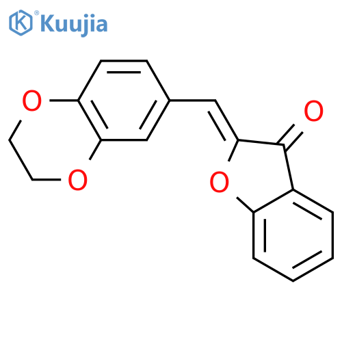 3(2H)-Benzofuranone, 2-[(2,3-dihydro-1,4-benzodioxin-6-yl)methylene]- structure
