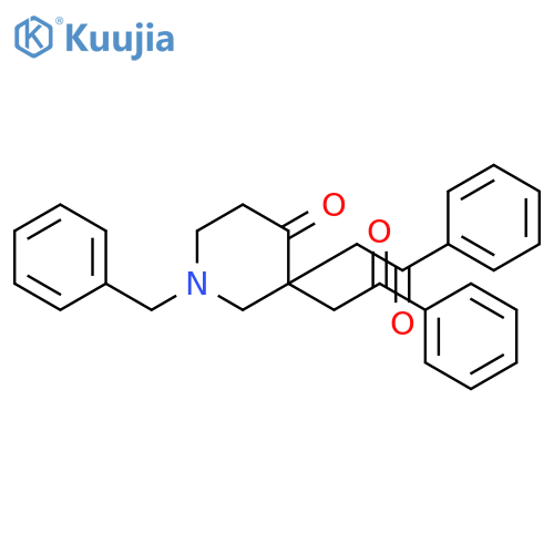 4-Piperidinone, 3,3-bis(2-oxo-2-phenylethyl)-1-(phenylmethyl)- structure