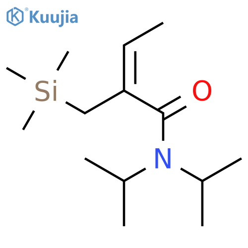 2-Butenamide, N,N-bis(1-methylethyl)-2-[(trimethylsilyl)methyl]-, (E)- structure