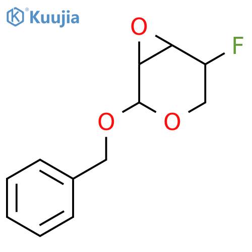 benzyl 2,3-anhydro-4-deoxy-4-fluoro-alpha-D-lyxopyranoside structure