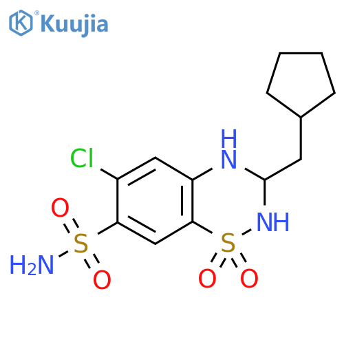 Cyclopenthiazide structure