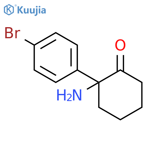 Cyclohexanone, 2-amino-2-(4-bromophenyl)- structure