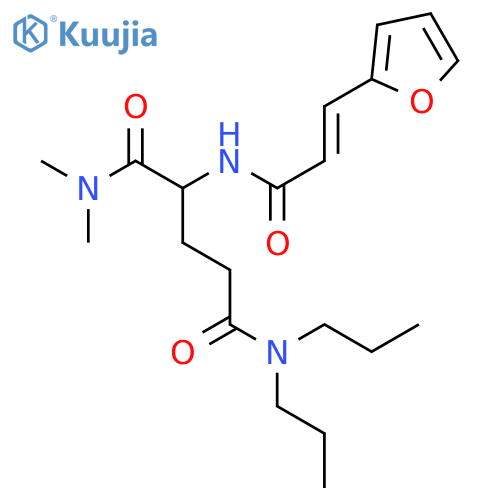 N~2~-[(2E)-3-furan-2-ylprop-2-enoyl]-N~1~,N~1~-dimethyl-N~5~,N~5~-dipropylglutamamide structure