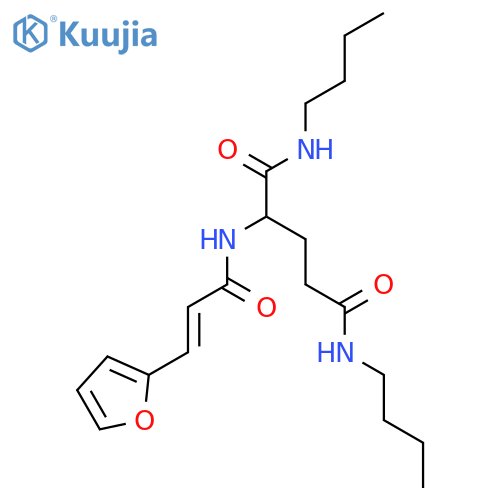 N~1~,N~5~-dibutyl-N~2~-[(2E)-3-furan-2-ylprop-2-enoyl]glutamamide structure
