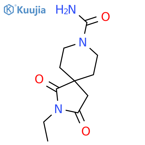 2,8-Diazaspiro[4.5]decane-8-carboxamide, 2-ethyl-1,3-dioxo- structure