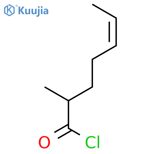 5-Heptenoyl chloride, 2-methyl-, (Z)- structure