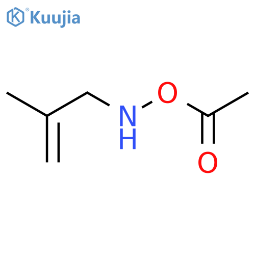 2-Propen-1-amine, N-(acetyloxy)-2-methyl- structure