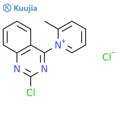 Pyridinium, 1-(2-chloro-4-quinazolinyl)-2-methyl-, chloride structure