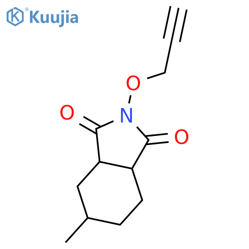 1H-Isoindole-1,3(2H)-dione, hexahydro-5-methyl-2-(2-propynyloxy)- structure