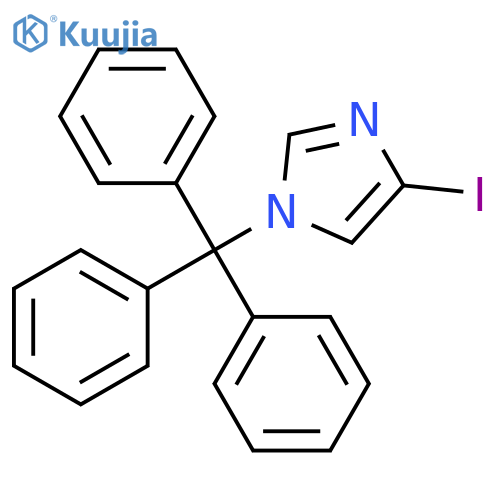 4-iodo-1-(triphenylmethyl)-1H-imidazole structure