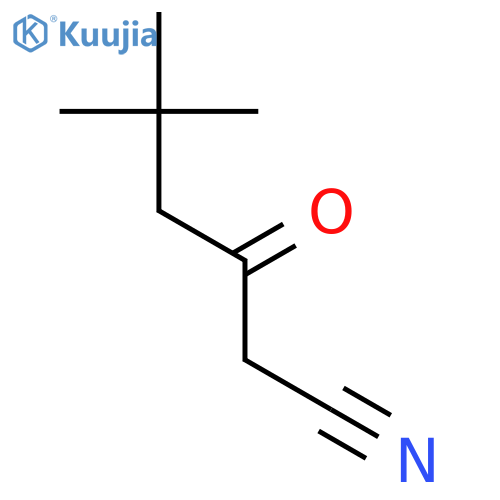 5,5-dimethyl-3-oxohexanenitrile structure