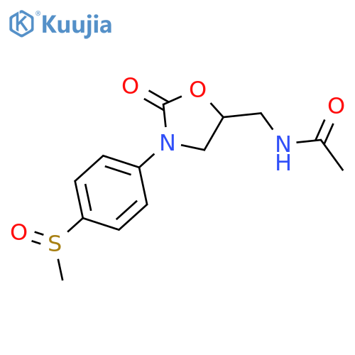 Acetamide,N-[[(5S)-3-[4-(methylsulfinyl)phenyl]-2-oxo-5-oxazolidinyl]methyl]- structure