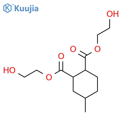 1,2-Cyclohexanedicarboxylic acid, 4-methyl-, bis(2-hydroxyethyl) ester structure