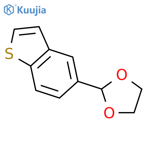 2-(Benzo[b]thiophen-5-yl)-1,3-dioxolane structure