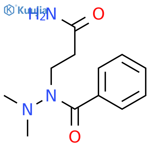 3-[2,2-dimethyl-1-(phenylcarbonyl)hydrazino]propanamide structure