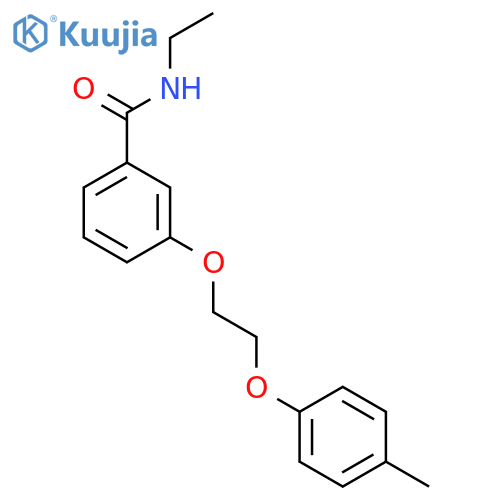 Benzamide, N-ethyl-3-[2-(4-methylphenoxy)ethoxy]- structure